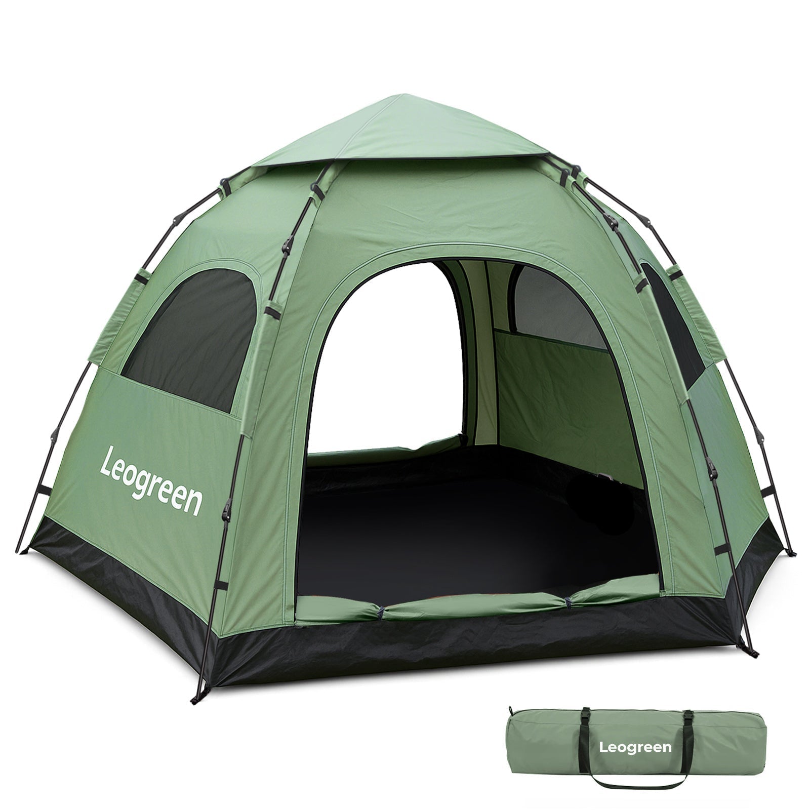 Leogreen Pop-up-Zelt für 4 Personen, Robust & Belüftet – Todeco