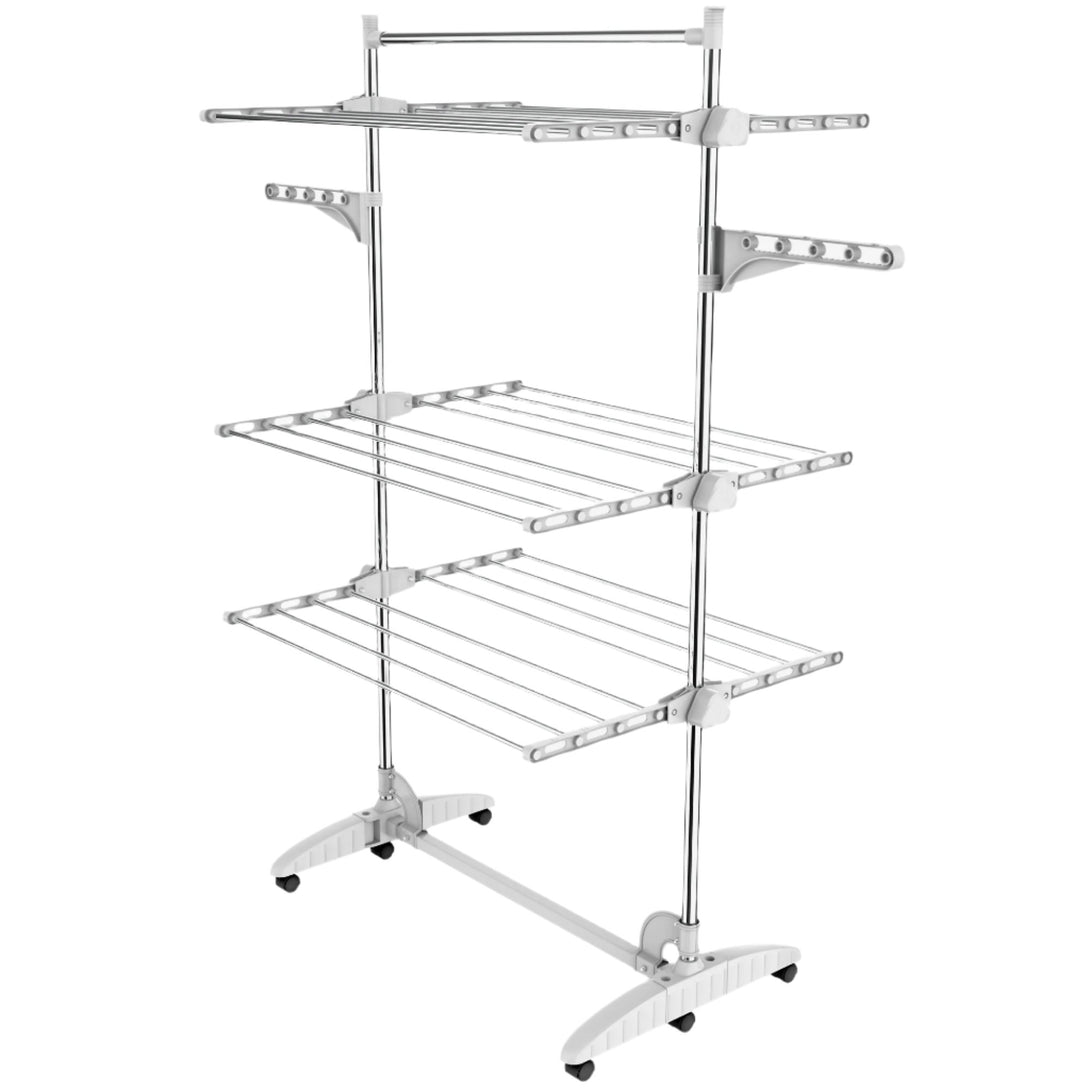 Clothes-Drying-Rack-3-shelves-with-top-bar-White-Clothes-Drying-Rack-3-shelves-White-with-wings-and-top-bar-Material-Stainless-steel-tubes