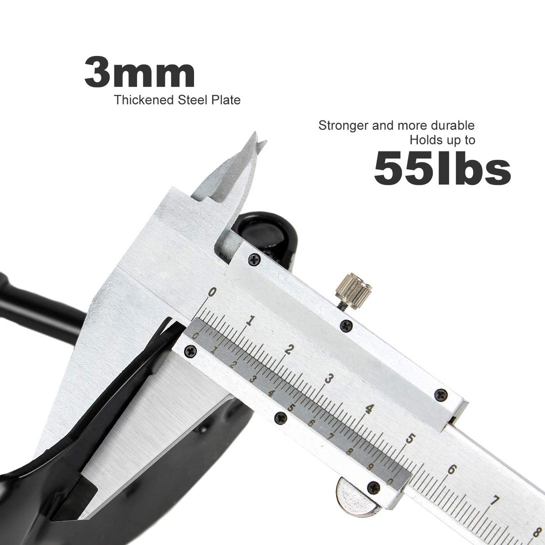 Todeco-Set-of-4-Wall-Mounted-Bike-Rack-Wall-Mount-Bike-Hook-with-Rear-Wheel-Support-Bike-Rack-Hook-for-Home-Garage-Storage-Suitable-for-Wheels-up-to-Approx-5cm