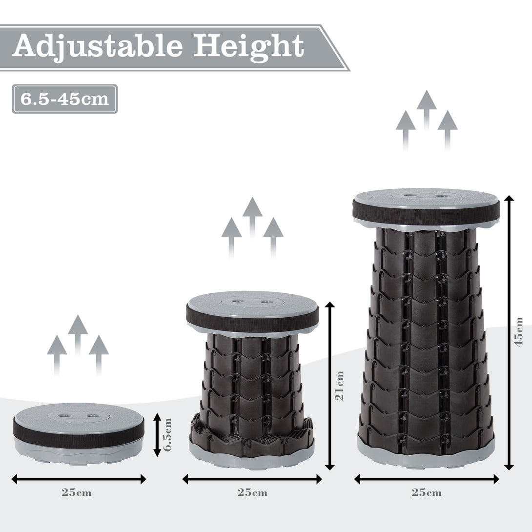 Banquinho Telescópico Portátil