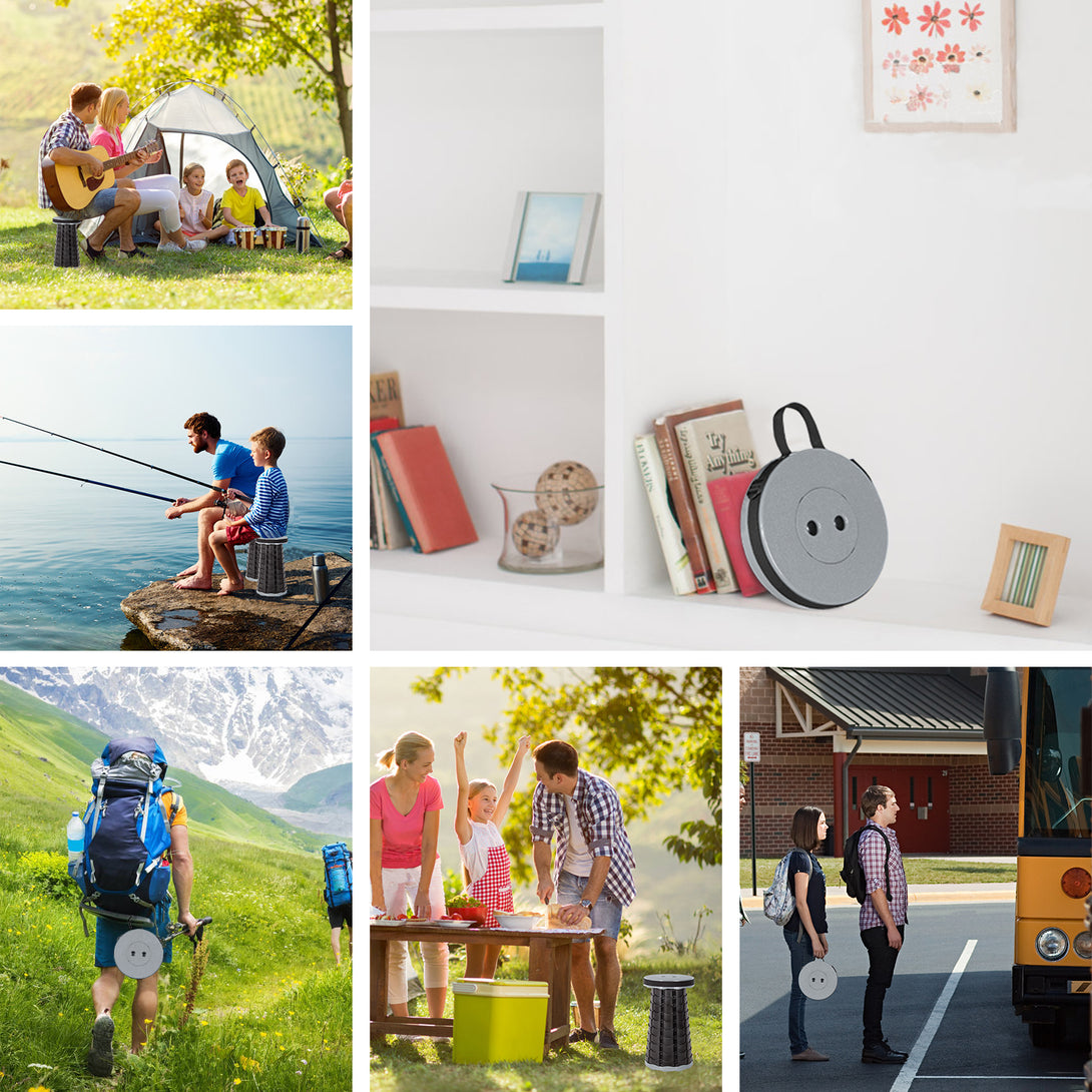 Banquinho Telescópico Portátil