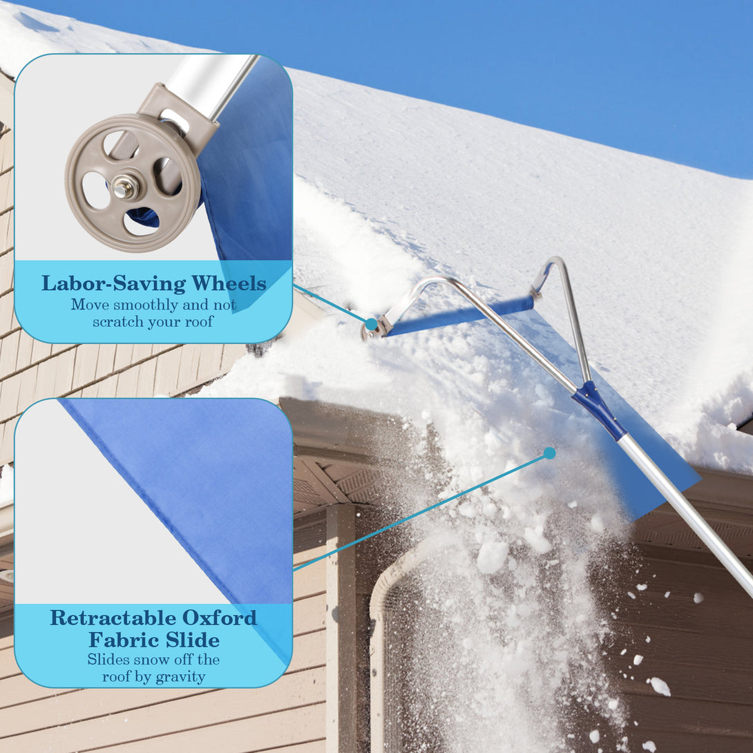 Todeco-Snow-Roof-Rake-for-Snow-Removal-Adjustable-Extendable-170-650cm-Oxford-Cloth-450-42cm-Lightweight-for-Efficient-Snow-Removal