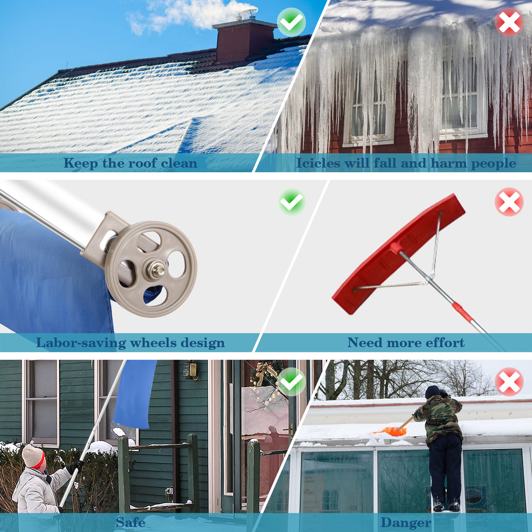 Todeco-Snow-Roof-Rake-for-Snow-Removal-Adjustable-Extendable-170-650cm-Oxford-Cloth-450-42cm-Lightweight-for-Efficient-Snow-Removal