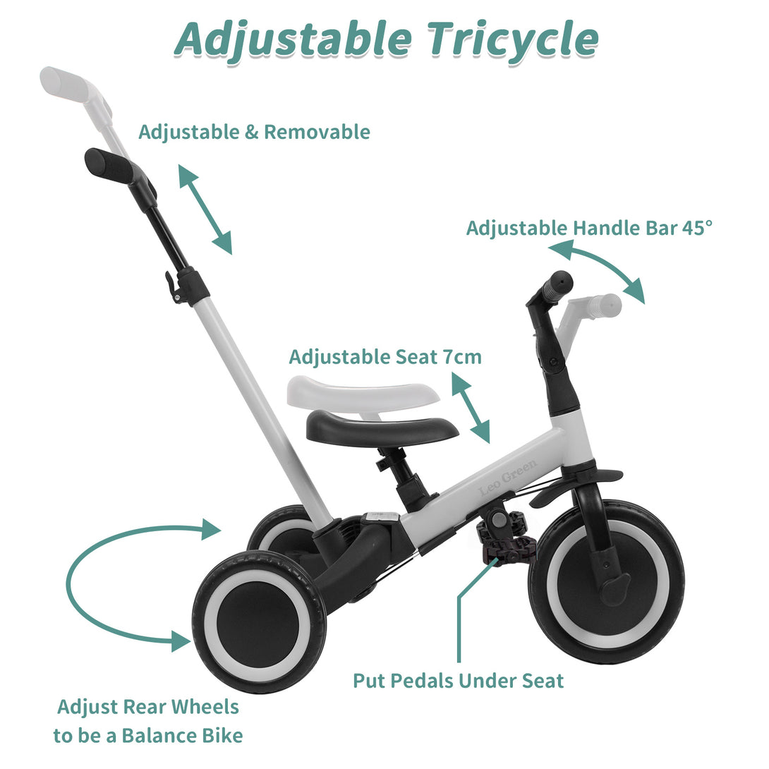 4-in-1-Children-s-Tricycle-Bike-Balance-Bike-Balance-Bike-with-Push-Bar-for-Boys-Girls-from-1-to-3-Years-Load-25-kg-Gray-4-in-1-Children-s-Tricycle-Bike-Gray
