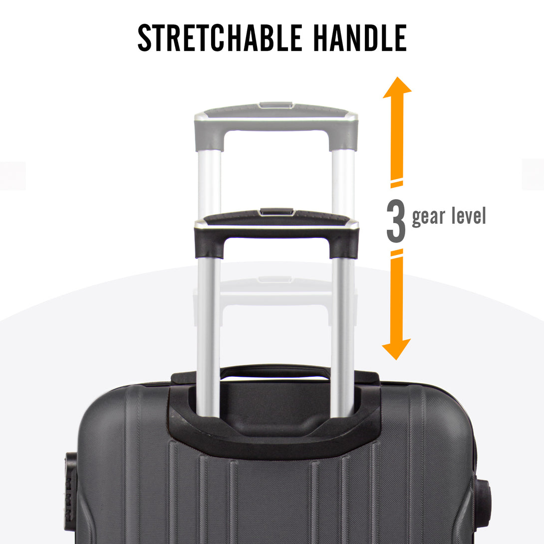 Todeco-Medium-Suitcase-Size-68cm-Travel-Suitcase-Rigid-and-Lightweight-ABS-Travel-Suitcase-with-Wheels-Suitcases-4-Double-Wheels-68x45x26cm-Anthracite-Gray-Medium-Suitcase-Size-68cm-Anthracite-Gray