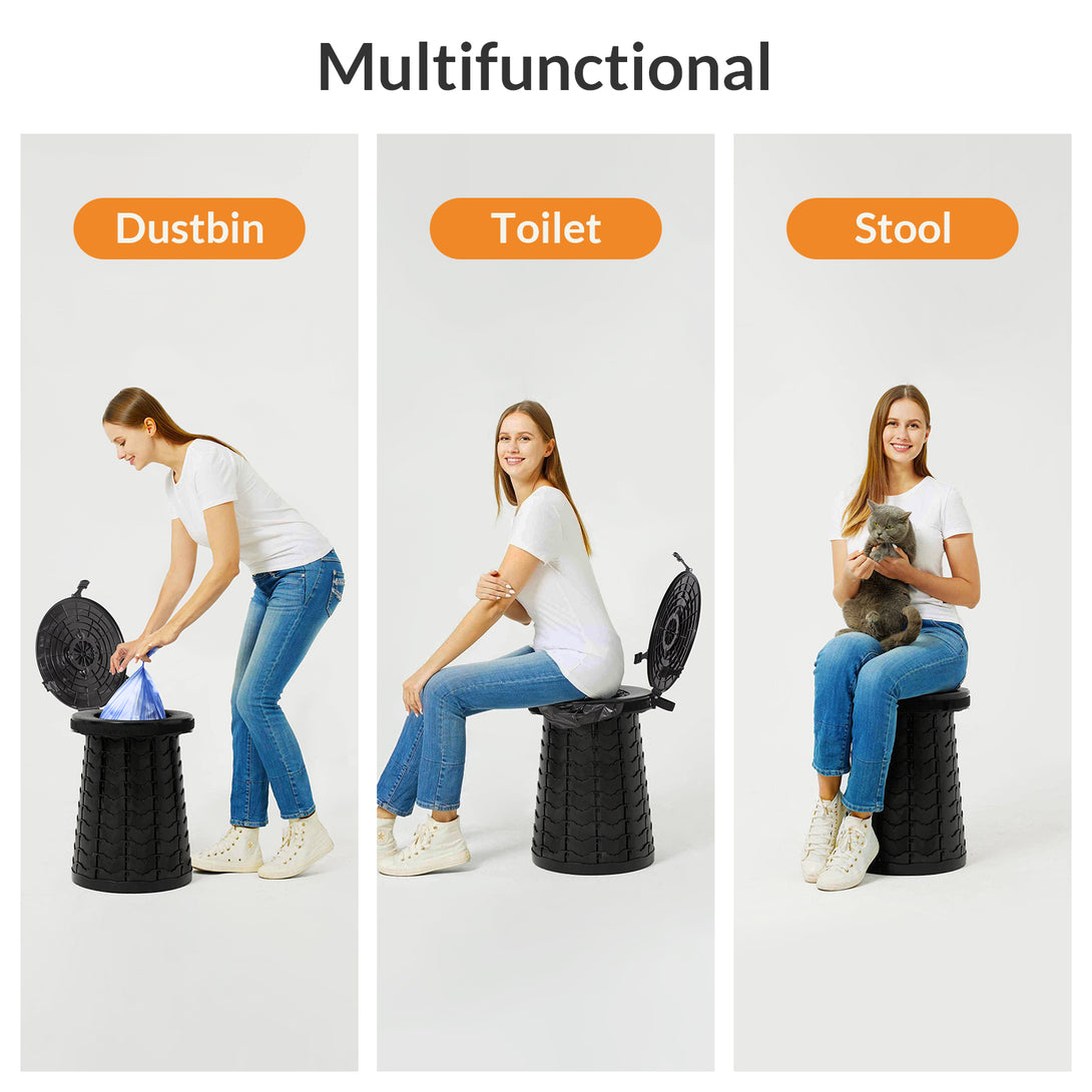 Leogreen-Portable-Camping-Toilet-Portable-Foldable-Lightweight-Hygiene-Hiking-Toilet-Toliet-for-Men-and-Women-for-Camping-Hiking-Excursions-Black