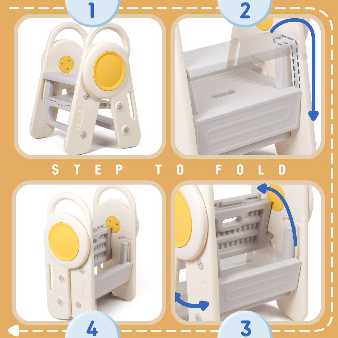 Leogreen-Step-Stool-for-Children-Foldable-Step-Stool-3-Steps-for-Baby-with-Handles-Secure-and-Height-Adjustable-Step-Stools-for-Baby-Room-Stable-Non-Slip-Booster-Seat