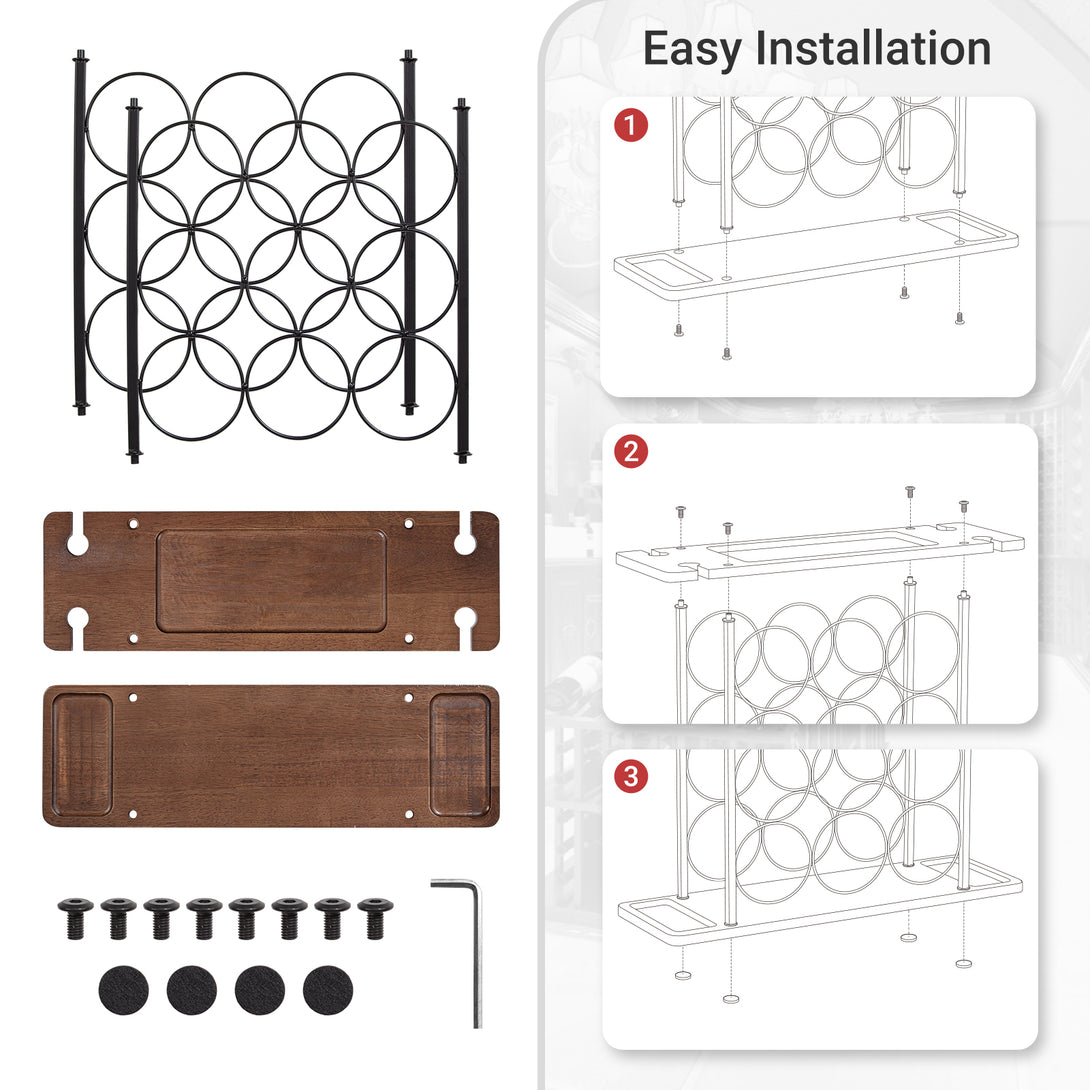 Todeco-Wine-Bottle-Rack-Metal-Bottle-Shelf-Wine-Rack-for-9-Bottles-Wine-Shelf-for-Kitchen-Bar-Dining-Room-Wine-Bottle-Rack-Metal-Bottle-Shelf