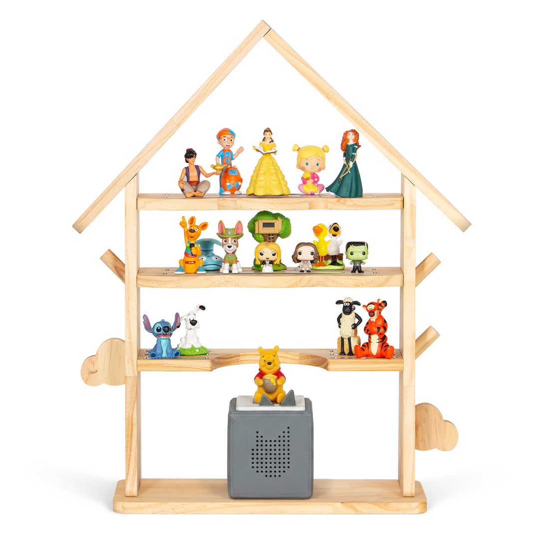Todeco Toniebox-Regal Hausform Holz 30–40 Tonies