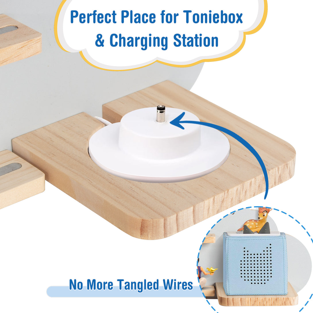 Magnetisches Regal für Tonie Box und Tonies