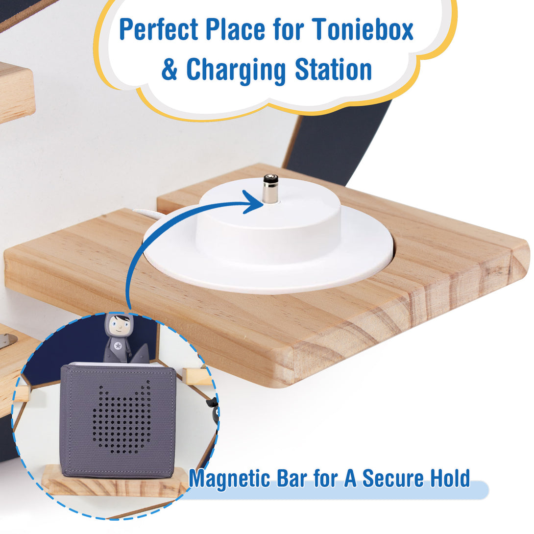 Magnetisches Regal für Tonie Box und Tonies