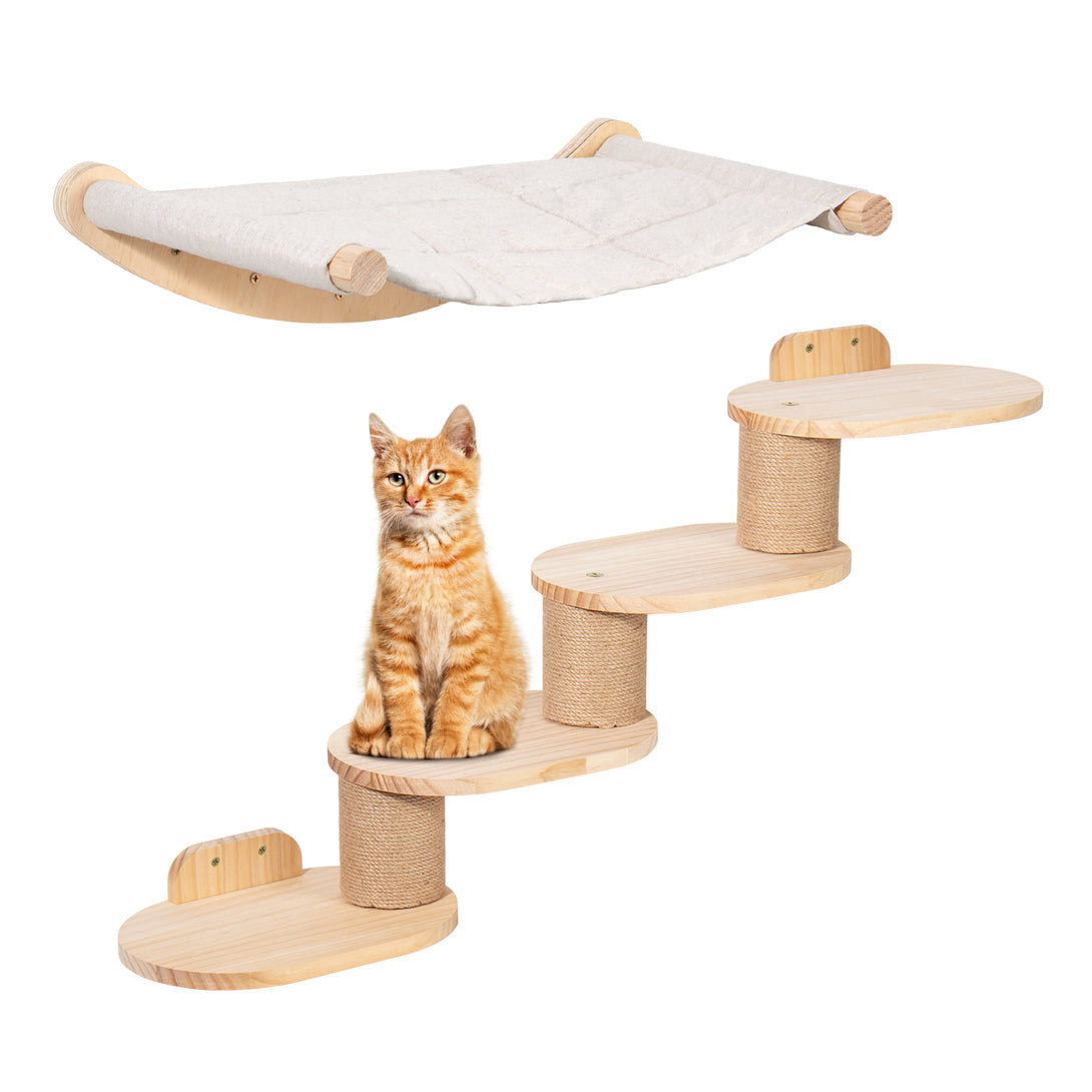 hängematte katze wandmontage Todeco Katzenkletterwand – Vielseitig einsetzbar
