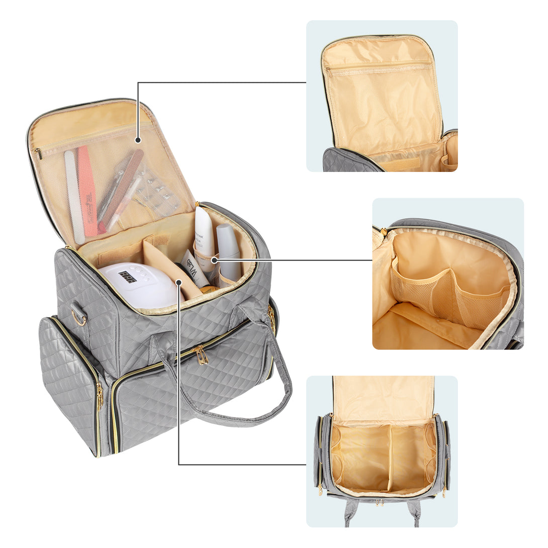 Nail-Polish-Storage-Bag-Gray-Makeup-Bag-with-2-Removable-Nail-Polish-Organizers-Holds-80-Bottles-and-a-Nail-Lamp-Gray