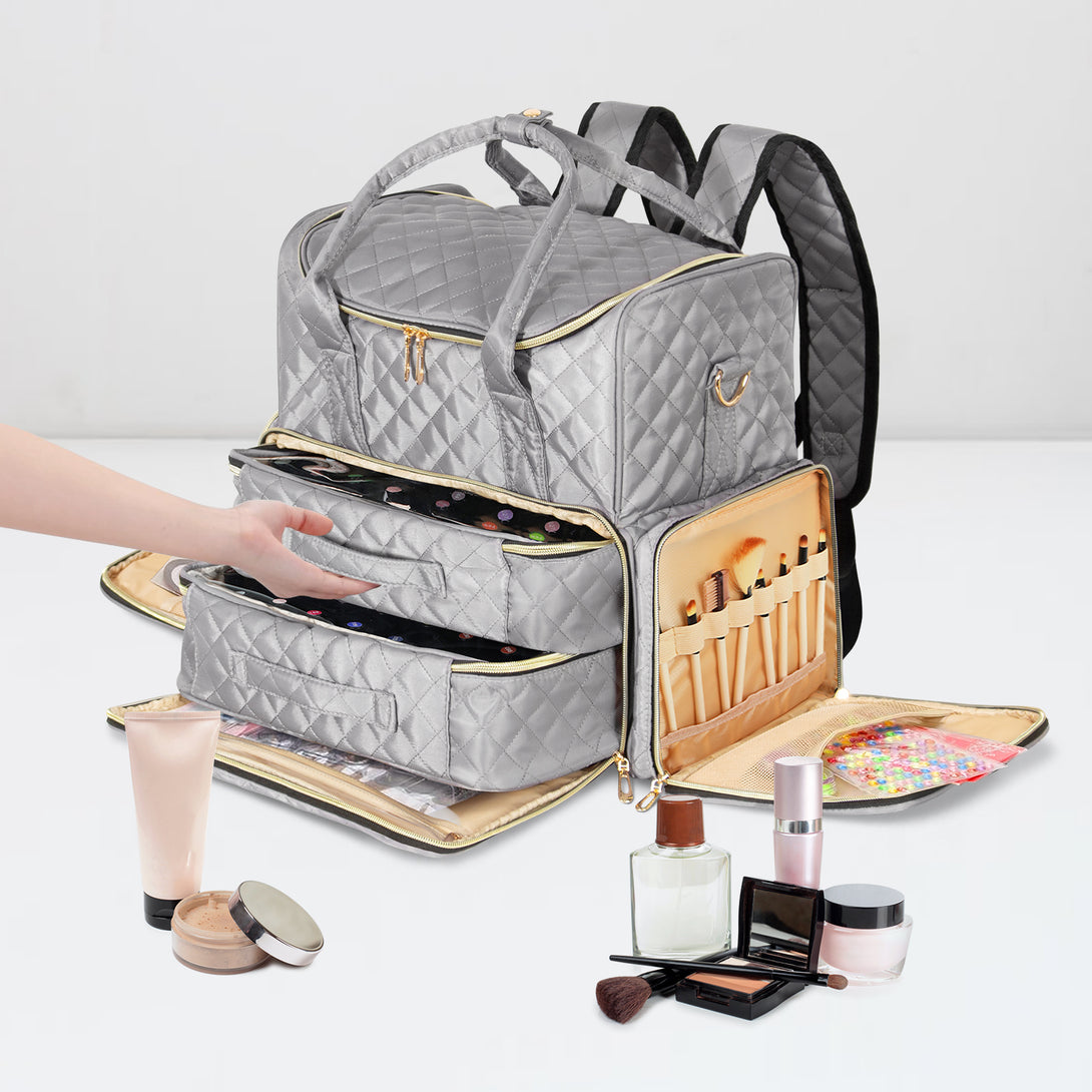 Nail-Polish-Storage-Bag-Gray-Makeup-Bag-with-2-Removable-Nail-Polish-Organizers-Holds-80-Bottles-and-a-Nail-Lamp-Gray