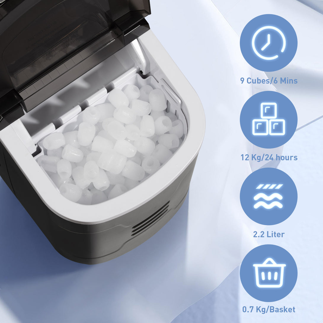 Ice-Maker-for-Home-2-2L-Capacity-2-Ice-Cube-Sizes-12kg-in-24h-9-Ice-Cubes-in-6-10-Minutes-Self-Cleaning-Ice-Maker-Large-Transparent-Lid-Ice-Maker-for-Home-Capacity-2-2L
