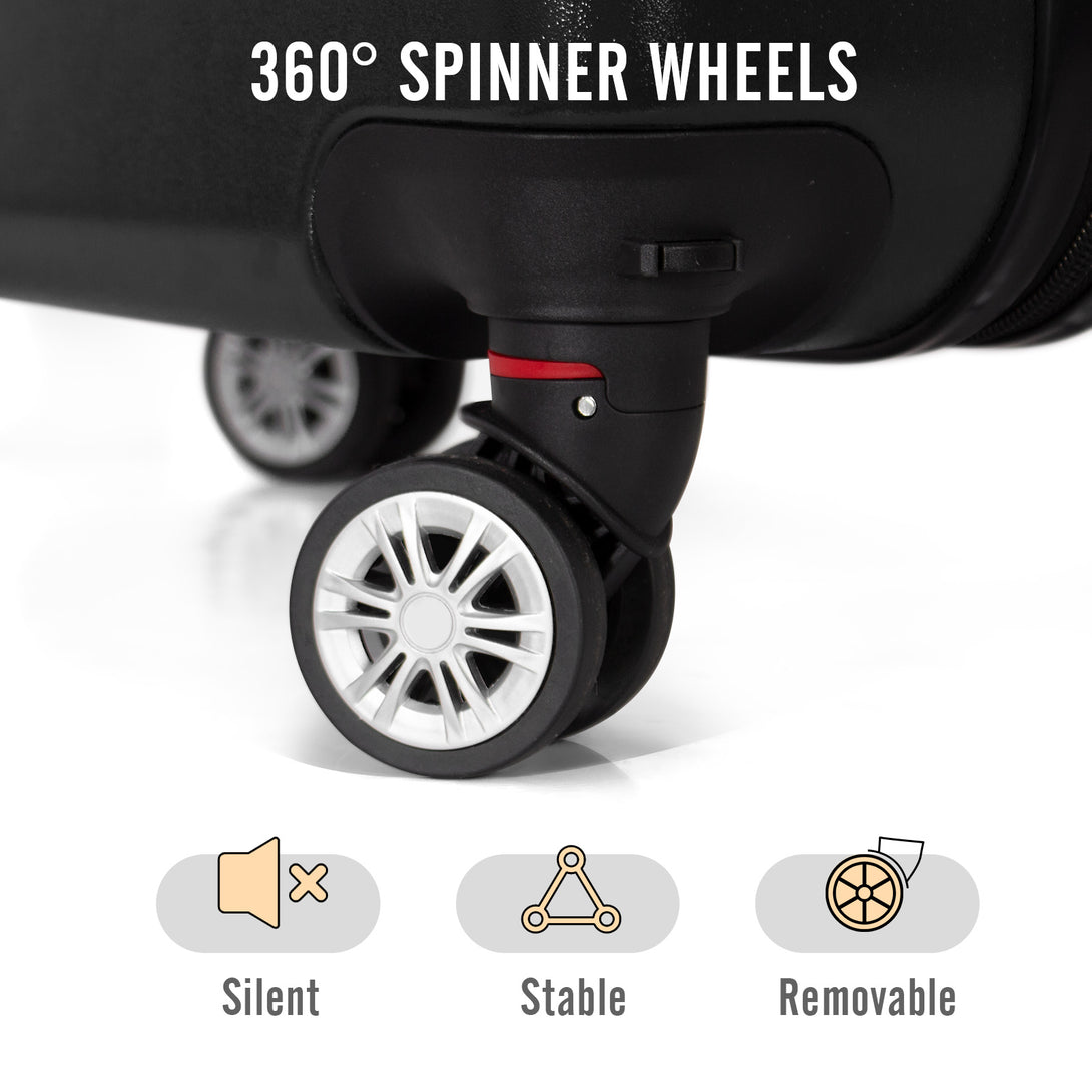 Todeco-Large-Suitcase-78cm-Rigid-and-Lightweight-ABS-PC-Lightweight-Carry-on-Suitcase-with-Hard-Shell-Travel-Suitcase-with-4-Double-Wheels-78-48-28cm-Black