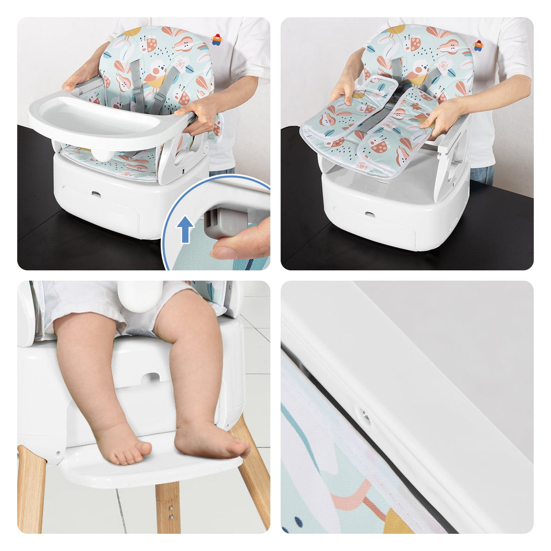 Cadeira Alta para Bebê 4 em 1