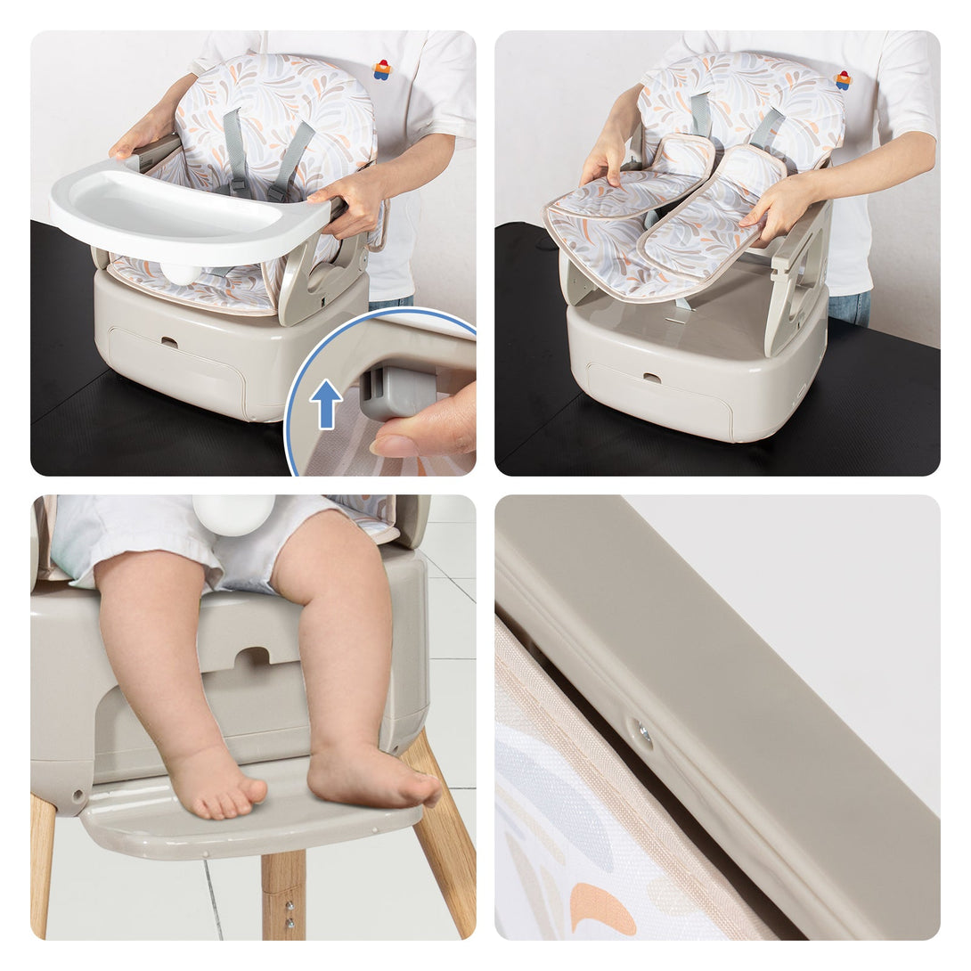 Cadeira Alta para Bebê 4 em 1