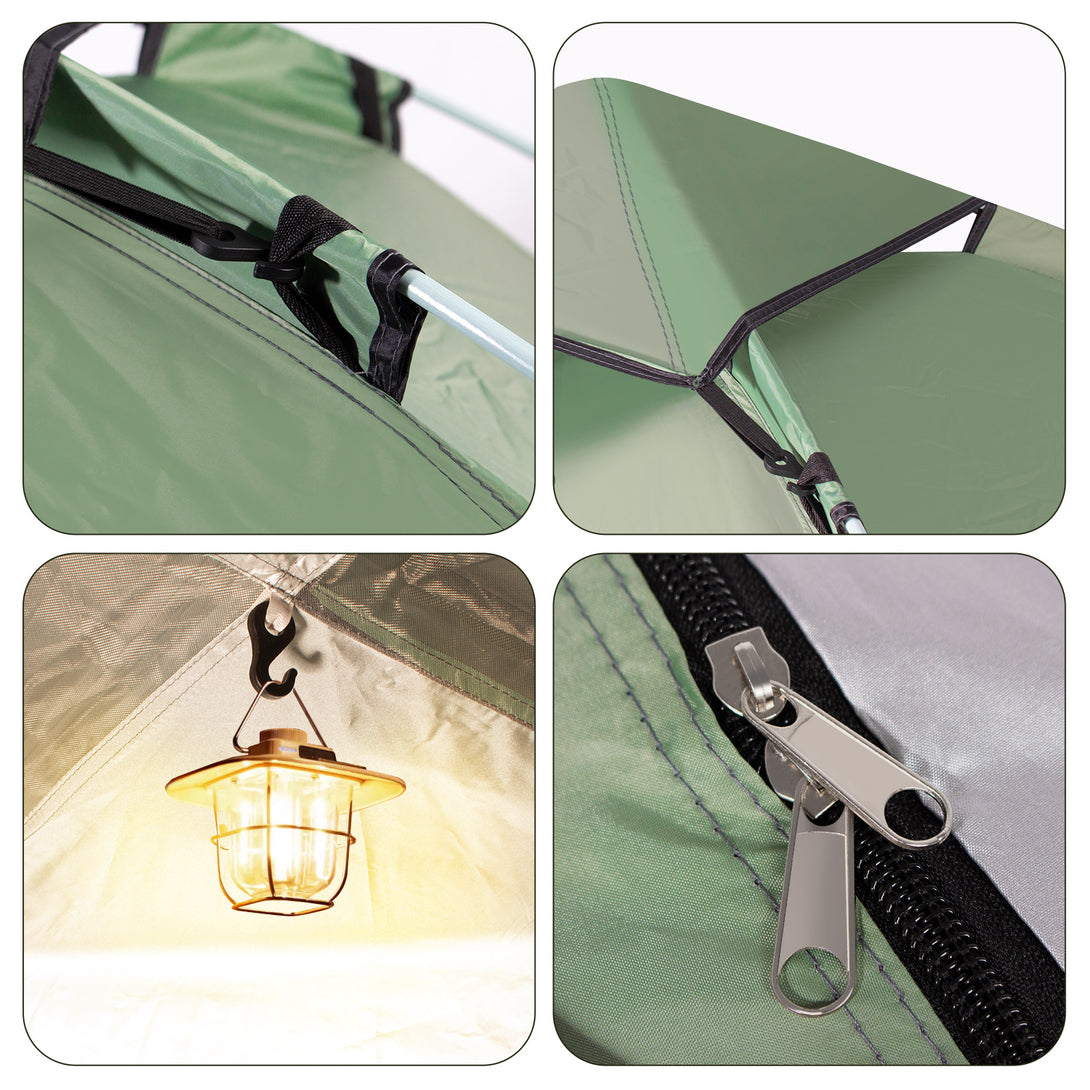 hydraulik zelt Leogreen 2-in-1 Campingzelt – Pop-Up-Hydraulik. – Todeco