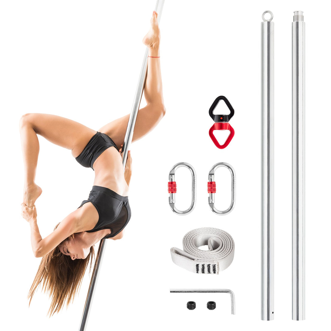 Leogreen Pole Dance Bar, 45 mm Spinning Dance Pole, Set of Removable Dance Sticks, Flying Gymnastics Sticks, for Club, Party, Pub