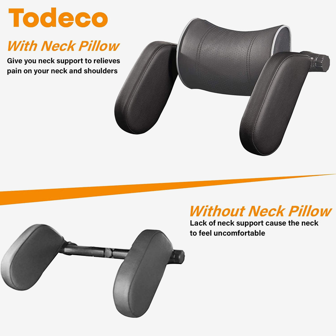 Todeco-Car-Head-Rest-180-Adjustable-Car-Headrest-Pillow-Set-of-Side-Head-Support-and-Neck-Pillows-for-Auto-Ideal-for-Car-Travel-Adults-Children-Adjustable-Bar-Black