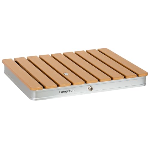 Leogreen Douche de Jardin, Douche Exterieur Piscine, Douche de Camping Portable Jusqu'à 4M de Hauteur de Jet Réglable, Douche de Sauna Résistante Aux Intempéries, Résistant UV,Rectangulaire