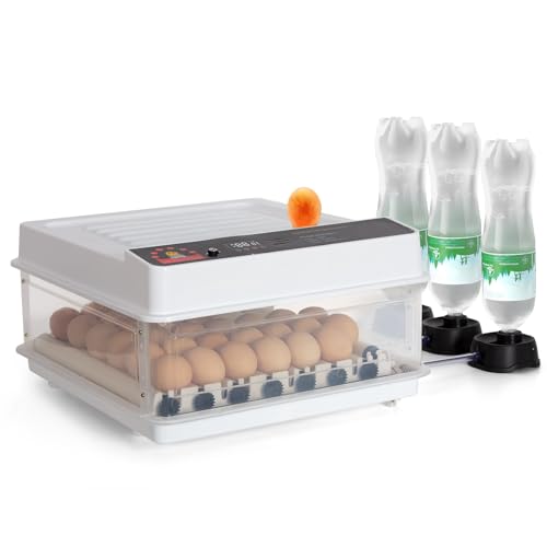 Todeco-Automatic-Egg-Incubator-48-Eggs-Automatic-Egg-Turning-Temperature-Control-Automatic-Humidification-Dual-Power-Supply-Automatic-Egg-Incubator-with-Egg-Lamp