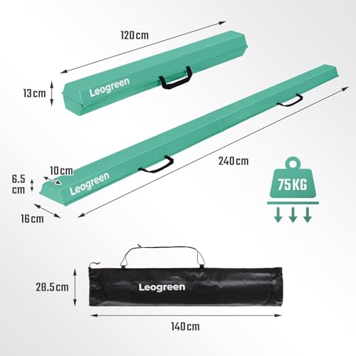 Leogreen Foldable Gymnastics Beam 270cm Purple