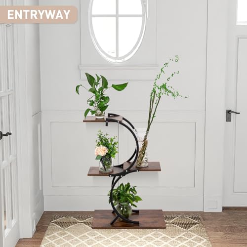 Todeco-Indoor-Plant-Holder-4-Levels-Metal-Plant-Support-Indoor-Plant-Shelf-Flower-Pot-Holder-for-Living-Room-Balcony-Garden-Office