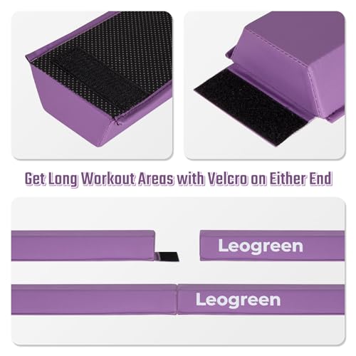 Leogreen Foldable Gymnastics Beam 240cm Purple