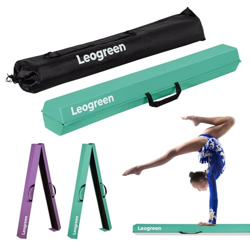 Leogreen Foldable Gymnastics Beam 240cm Green
