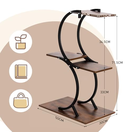 Todeco-Indoor-Plant-Holder-4-Levels-Metal-Plant-Support-Indoor-Plant-Shelf-Flower-Pot-Holder-for-Living-Room-Balcony-Garden-Office