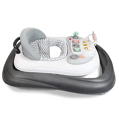 Leogreen-Baby-Walker-Scalable-Musical-Adjustable-for-6-to-18-months-Comfort-with-Padded-Seat-and-Backrest-Activities-with-Sound-Light-Matte-Gray