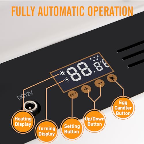 Todeco-Automatic-Egg-Incubator-48-Eggs-Automatic-Egg-Turning-Temperature-Control-Automatic-Humidification-Dual-Power-Supply-Automatic-Egg-Incubator-with-Egg-Lamp