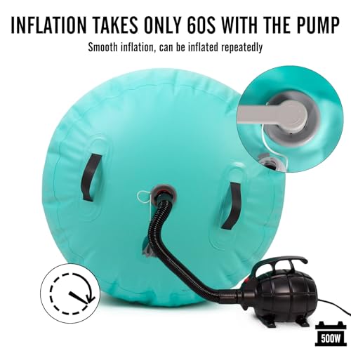 Leogreen 120cm Inflatable Air Roller Green