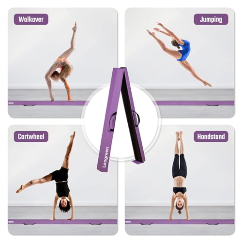 Leogreen Foldable Gymnastics Beam 240cm Purple
