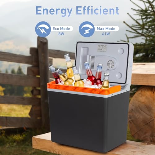 Todeco-30L-Portable-Electric-Cool-Box-for-Cooling-and-Keeping-Warm-12V-and-230V-Mini-Fridge-ECO-Mode-for-Car-Truck-Boat-Motorhome-and-Power-Socket