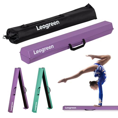 Leogreen Foldable Gymnastics Beam 240cm Purple