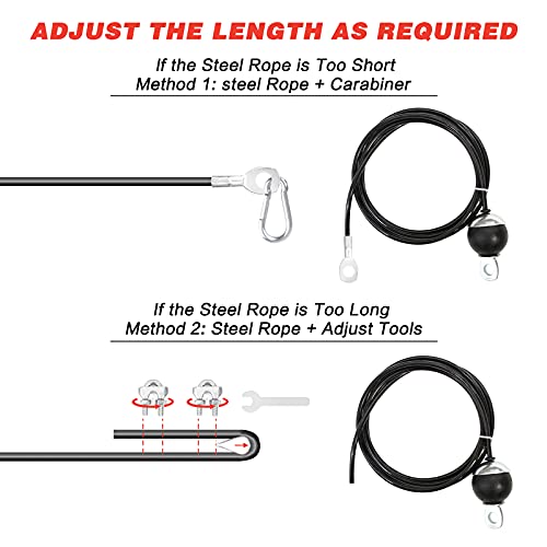 Leogreen-Pulley-System-Lifting-Fitness-LAT-Machine-Strength-Training-Pulley-Roller-for-Cable-Roller-180cm-230cm-Cable-for-Biceps-Arm-Forearm-Shoulder