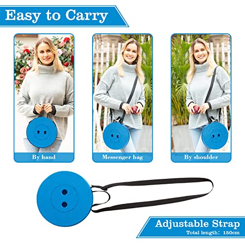 Leogreen-Portable-Telescopic-Stool-Plastic-Foldable-Stool-Portable-Folding-Seat-for-Fishing-BBQ-Camping-Gardening-Indoor-Kitchen-Max-Load-150KG-Blue-Black