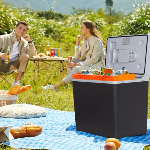 Todeco-30L-Portable-Electric-Cool-Box-for-Cooling-and-Keeping-Warm-12V-and-230V-Mini-Fridge-ECO-Mode-for-Car-Truck-Boat-Motorhome-and-Power-Socket