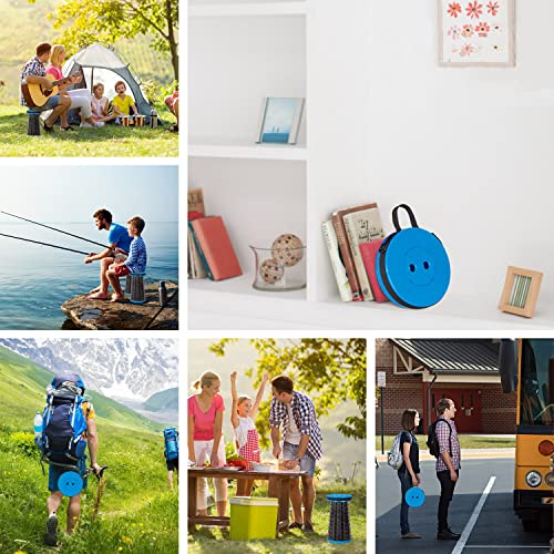 Leogreen-Portable-Telescopic-Stool-Plastic-Foldable-Stool-Portable-Folding-Seat-for-Fishing-BBQ-Camping-Gardening-Indoor-Kitchen-Max-Load-150KG-Blue-Black