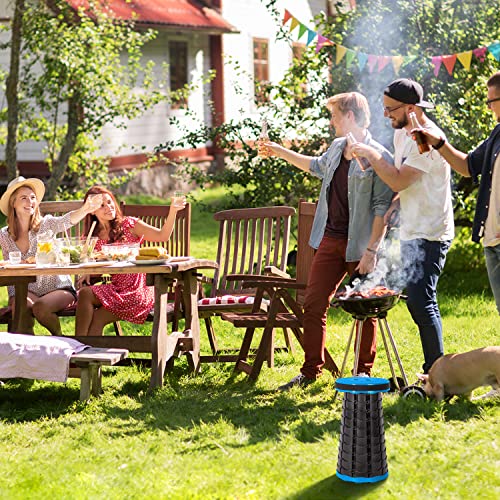 Leogreen-Portable-Telescopic-Stool-Plastic-Foldable-Stool-Portable-Folding-Seat-for-Fishing-BBQ-Camping-Gardening-Indoor-Kitchen-Max-Load-150KG-Blue-Black