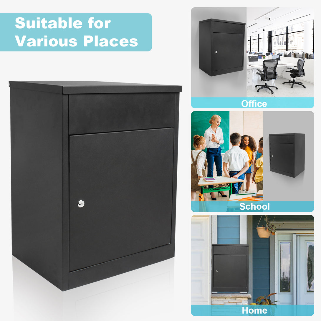 Parcel-Box-for-Letters-and-Parcels-with-2-Keys-Package-Box-Mailbox-Suitable-for-Home-Apartment-School-Office-58x44-5x35cm
