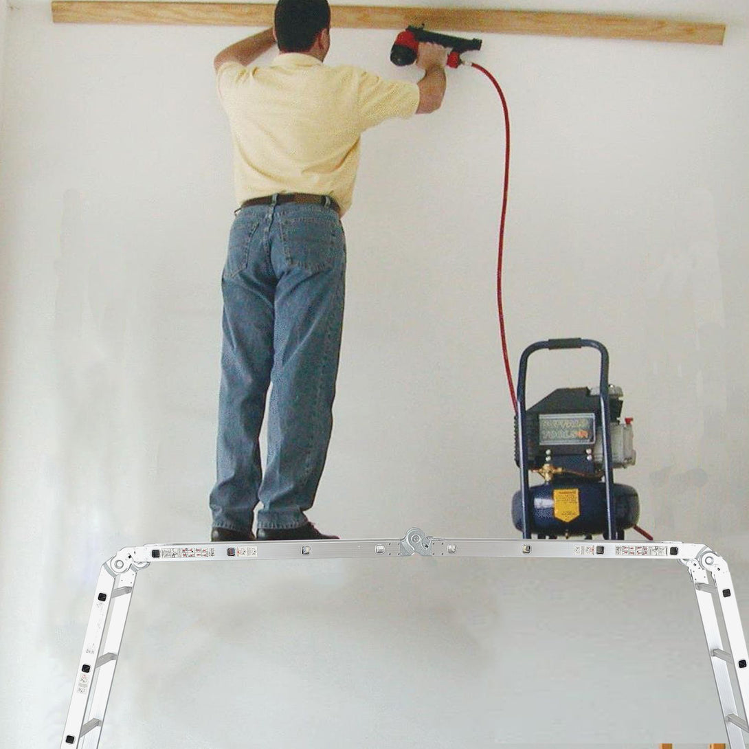 Todeco-6-in-1-Folding-Ladder-4-7m-Telescopic-Aluminum-Multifunction-Extendable-and-Versatile-High-Strength-Stepladder-with-Safety-Hinges