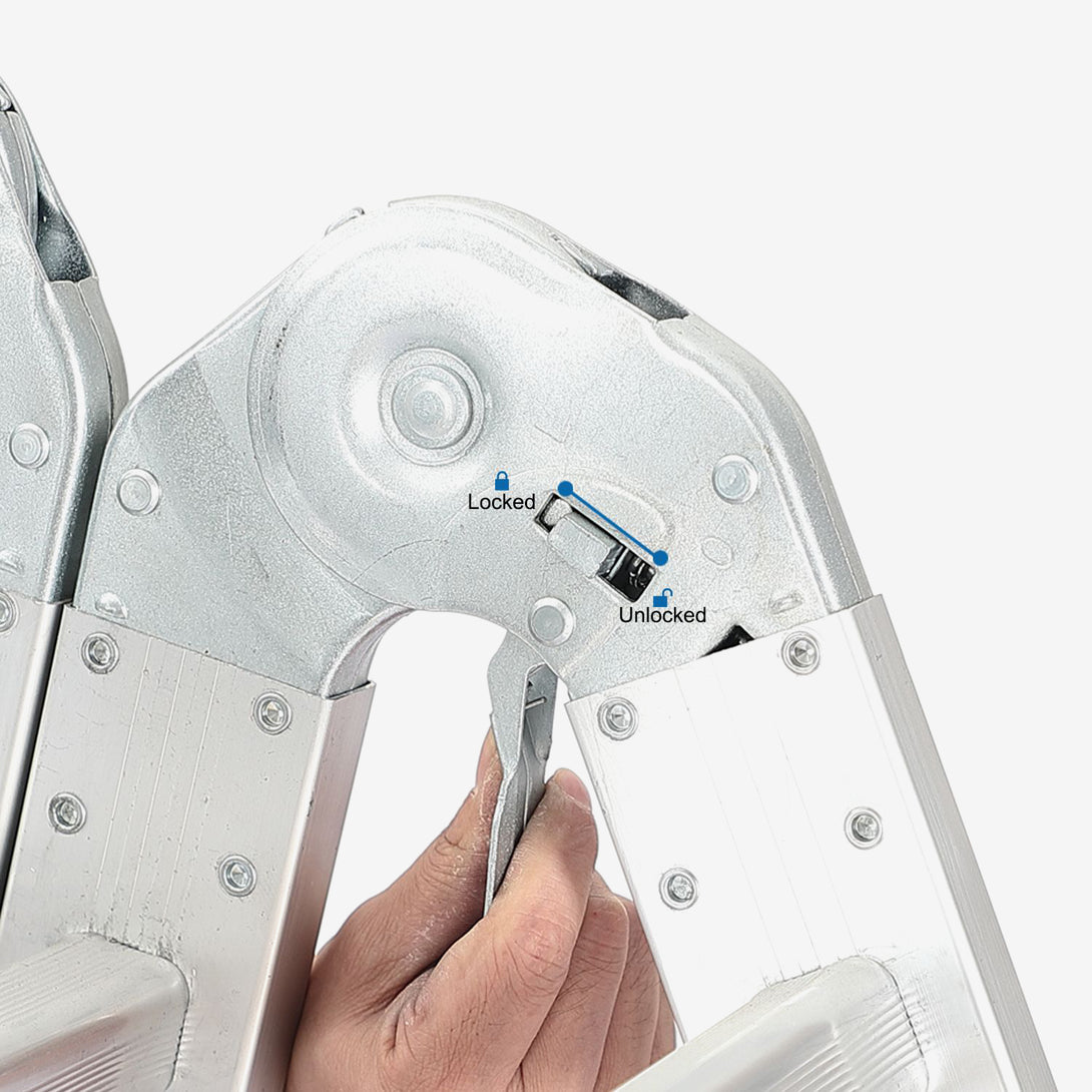 Todeco-6-in-1-Folding-Ladder-4-7m-Telescopic-Aluminum-Multifunction-Extendable-and-Versatile-High-Strength-Stepladder-with-Safety-Hinges