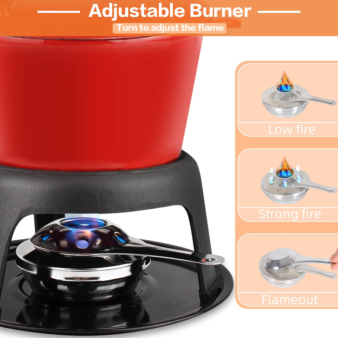 Todeco-Chocolate-Fondue-Set-with-6-Forks-Set-Burgundian-Fondue-for-Cheese-Chocolate-Meat-Fruit-27-5-x-21-x-21-cm-Red-Fondue-Set