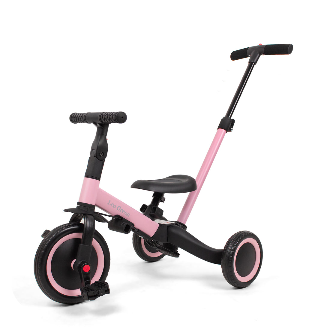 Leogreen 4-in-1 Tricycle Pink – Adjustable, – Todeco