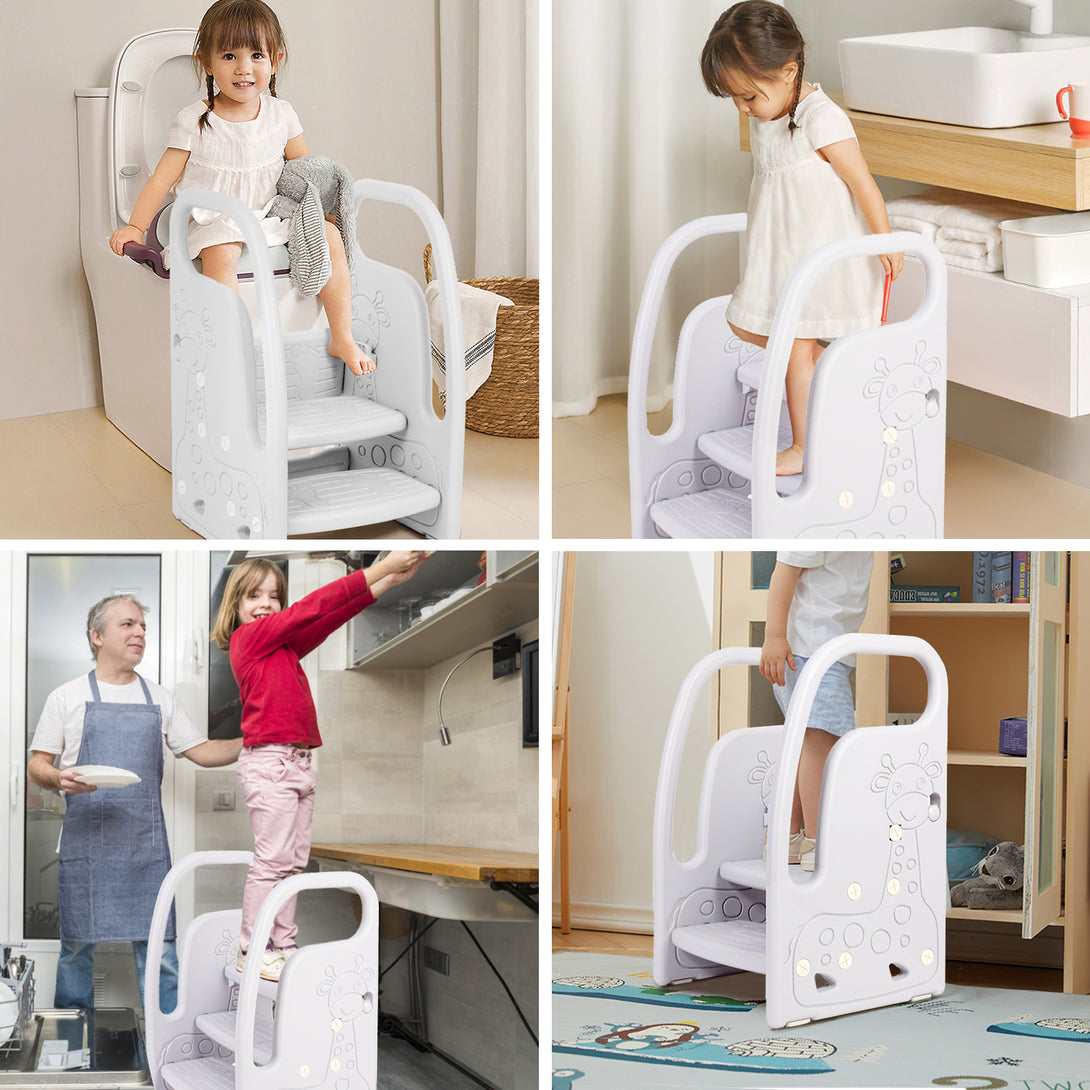 Step-Stool-for-Children-3-Steps-Adjustable-Height-with-Armrests-Anti-Slip-Surface-Children-s-Step-Stool-for-Toilet-Children-s-Bedroom-Bathroom-Kitchen-White-Step-Stool-White