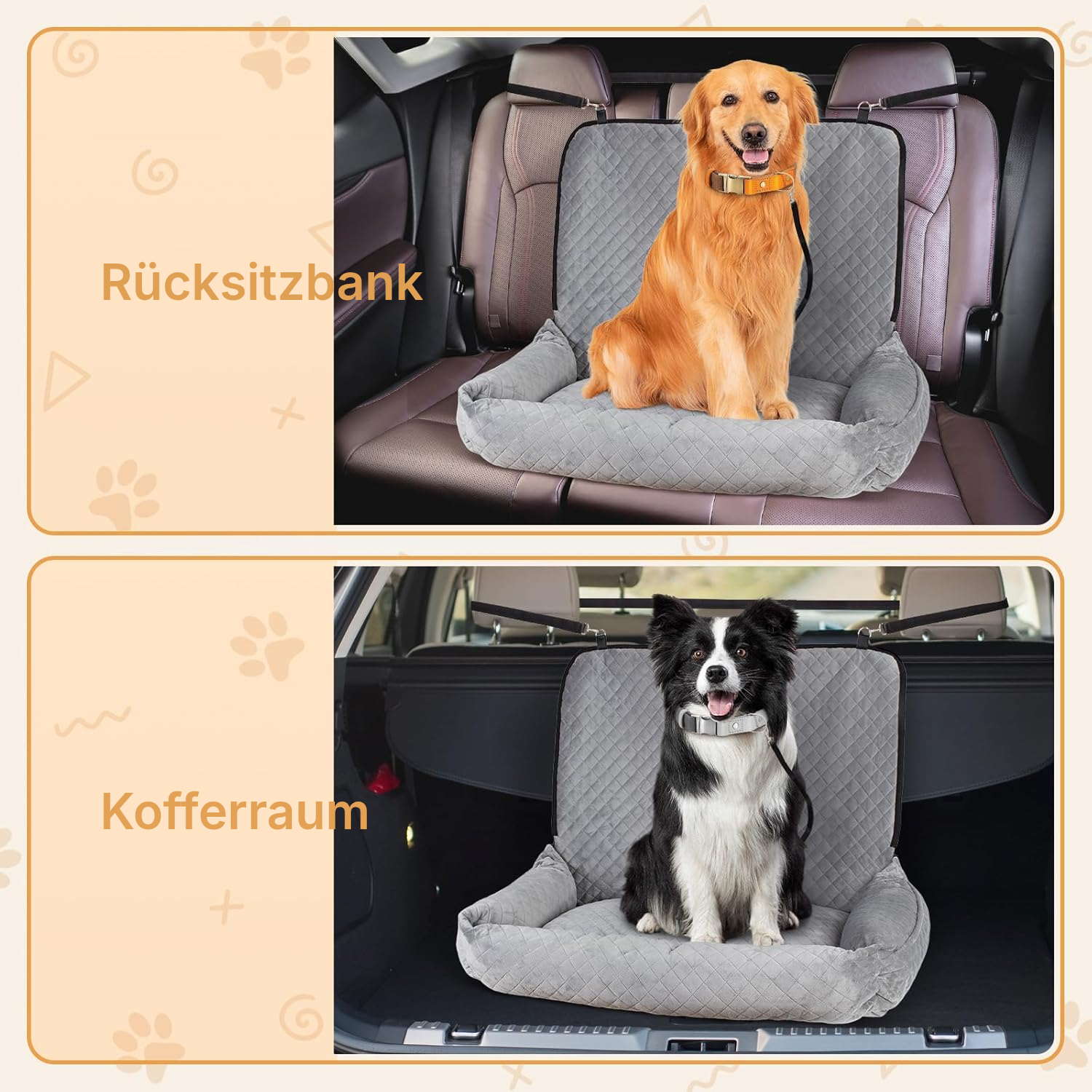 Autositz Hund — Komfort bis 25 kg — 5